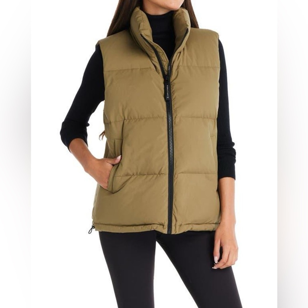 Sanctuary Olive Puffer Vest